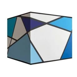 Abat-jours Lampes à Poser Abat-jour Carré Callero Gris 30x30 H 30 -Luminaires Ventes abat jour carre callero bleu