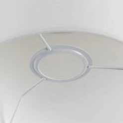 QAZQA Suspensions Abat-jour En Tissu Blanc -Luminaires Ventes abat jour en tissu blanc 5