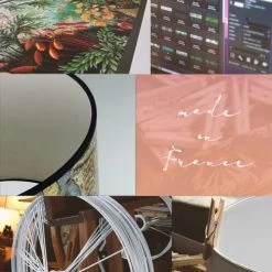 Yeda Design Lampes à Poser Abat Jour Fleurs Rosiers Et Colorées 25 X 18 -Luminaires Ventes abat jour fleurs rosiers et colorees 25 x 18 2