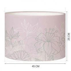 Abat-jours Lampadaires Abat-jour Lampadaire Bouquet Rose Poudré T 45 X H 25 -Luminaires Ventes abat jour lampadaire bouquet rose poudre t 45 x h 25 1