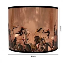 Abat-jours Lampadaires Abat-jour Lampadaire Cuivre Pélican T 40 X H 25 -Luminaires Ventes abat jour lampadaire cuivre pelican t 40 x h 25 2