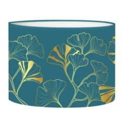 Abat-jours Lampadaires Abat-jour Lampadaire Iris Gris T 45 X H 25 -Luminaires Ventes abat jour lampadaire iris bleu canard t 45 x h 25