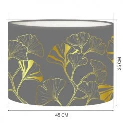 Abat-jours Lampadaires Abat-jour Lampadaire Iris Gris T 45 X H 25 -Luminaires Ventes abat jour lampadaire iris gris t 45 x h 25 1