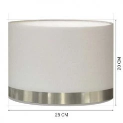 Abat-jours Lampes à Poser Abat-jour Pour Chevet Rond Blanc Jonc Aluminium T 25 X H 20 -Luminaires Ventes abat jour pour chevet rond blanc jonc aluminium t 25 x h 20 2