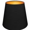 Abat-jours Lampadaires Abat-jour Pour Lampadaire Conique Noir Et Or T 35 X H 25 -Luminaires Ventes abat jour pour lampadaire conique noir et or t 35 x h 25