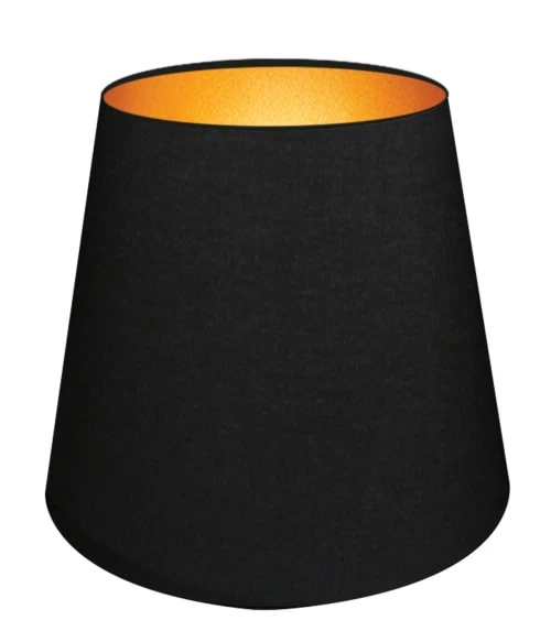Abat-jours Lampadaires Abat-jour Pour Lampadaire Conique Noir Et Or T 35 X H 25 3 Abat-jours Lampadaires Abat-jour Pour Lampadaire Conique Noir Et Or T 35 X H 25