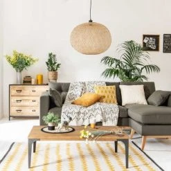 Maisons Du Monde Suspensions Abat-jour Pour Suspension En Rotin D60 -Luminaires Ventes abat jour pour suspension en rotin d60 1000 5 37 189334 5