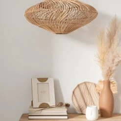 Maisons Du Monde Suspensions Abat-jour Pour Suspension En Rotin Marron Et Métal -Luminaires Ventes abat jour pour suspension en rotin marron et metal 1000 15 29 223684 3