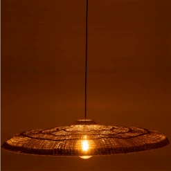 Meubles & Design Suspensions Abat-jour Rond Large En Rotin Naturel 100cm -Luminaires Ventes abat jour rond large en rotin naturel 100cm 2