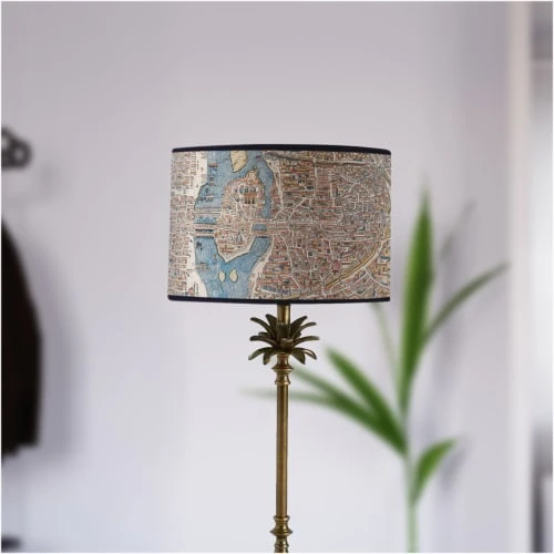 Yeda Design Lampes à Poser Abat Jour Vintage Map Paris 25 X 18 4 Yeda Design Lampes à Poser Abat Jour Vintage Map Paris 25 X 18 – Image 2