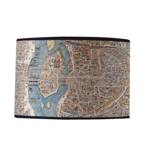 Yeda Design Lampes à Poser Abat Jour Vintage Map Paris 25 X 18 3 Yeda Design Lampes à Poser Abat Jour Vintage Map Paris 25 X 18