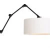 It's About Romi Appliques Murales Et Spots Applique 3 Bras En Métal Et Abat-jour Blanc L100cm -Luminaires Ventes applique 3 bras en metal et abat jour blanc l100cm