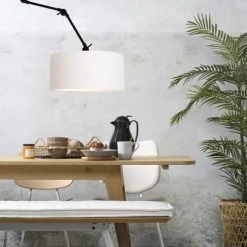 It's About Romi Appliques Murales Et Spots Applique 3 Bras En Métal Et Abat-jour Blanc L100cm -Luminaires Ventes applique 3 bras en metal et abat jour blanc l100cm 2