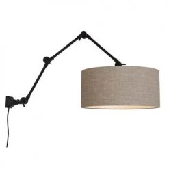 It's About Romi Appliques Murales Et Spots Applique 3 Bras En Métal Et Abat-jour L100cm