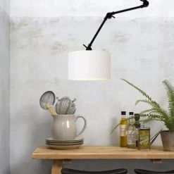 It's About Romi Appliques Murales Et Spots Applique 3 Bras Et Abat-jour Blanc L100cm -Luminaires Ventes applique 3 bras et abat jour blanc l100cm 3