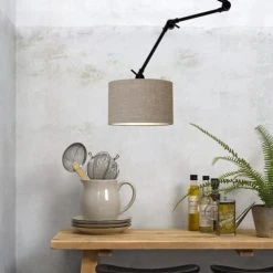 It's About Romi Appliques Murales Et Spots Applique 3 Bras Et Abat-jour Gris L100cm -Luminaires Ventes applique 3 bras et abat jour gris l100cm 2