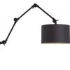 It's About Romi Appliques Murales Et Spots Applique 3 Bras Et Abat-jour Noir L100cm -Luminaires Ventes applique 3 bras et abat jour noir l100cm