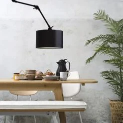 It's About Romi Appliques Murales Et Spots Applique 3 Bras Et Abat-jour Noir L100cm -Luminaires Ventes applique 3 bras et abat jour noir l100cm 2