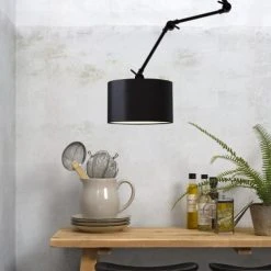 It's About Romi Appliques Murales Et Spots Applique 3 Bras Et Abat-jour Noir L100cm -Luminaires Ventes applique 3 bras et abat jour noir l100cm 3