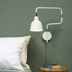 It's About Romi Appliques Murales Et Spots Applique Articulée Métal Blanc L21-57cm -Luminaires Ventes applique articulee metal blanc l21 57cm 1