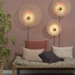 Good & Mojo Appliques Murales Et Spots Applique Asymétrique En Bambou D60 -Luminaires Ventes applique asymetrique en bambou d60 2