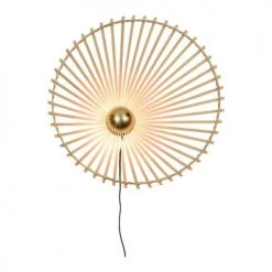 Good & Mojo Appliques Murales Et Spots Applique Asymétrique En Bambou D60