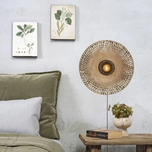 Good & Mojo Appliques Murales Et Spots Applique Bambou Avec Câble D44cm 4 Good & Mojo Appliques Murales Et Spots Applique Bambou Avec Câble D44cm – Image 2