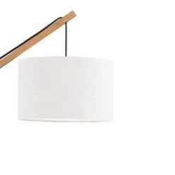 Good & Mojo Appliques Murales Et Spots Applique Bambou/lin Blanc L50cm -Luminaires Ventes applique bambou lin blanc l50cm 4