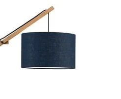 Good & Mojo Appliques Murales Et Spots Applique Bambou/lin Noir L50cm -Luminaires Ventes applique bambou lin bleu l50cm