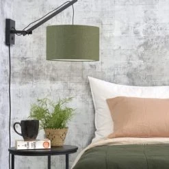 Good & Mojo Appliques Murales Et Spots Applique Bambou/lin L50cm -Luminaires Ventes applique bambou lin l50cm 15