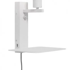 It's About Romi Appliques Murales Et Spots Applique Blanche Avec Tablette H25cm