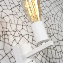 It's About Romi Appliques Murales Et Spots Applique Blanche Avec Tablette H25cm -Luminaires Ventes applique blanche avec tablette h25cm 3