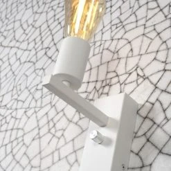 It's About Romi Appliques Murales Et Spots Applique Blanche Avec Tablette H25cm -Luminaires Ventes applique blanche avec tablette h25cm 4