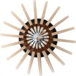 RIF Appliques Murales Et Spots Applique Bois Boule Beige D20cm -Luminaires Ventes applique bois boule beige d20cm 3