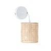 Maisons Du Monde Appliques Murales Et Spots Applique Cannage En Rotin Et Métal Blanc -Luminaires Ventes applique cannage en rotin et metal blanc 1000 12 17 211577 2