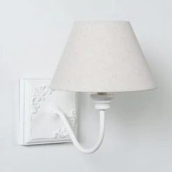 Maisons Du Monde Appliques Murales Et Spots Applique Effet Blanchi Et Abat-jour écru -Luminaires Ventes applique effet blanchi et abat jour ecru 1000 1 12 153885 2