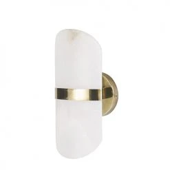 Maisons Du Monde Appliques Murales Et Spots Applique En Alabastre Et Métal Doré