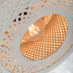 Good & Mojo Appliques Murales Et Spots Applique En Bambou Blanc 3 Bras L105cm -Luminaires Ventes applique en bambou blanc 3 bras l105cm 2