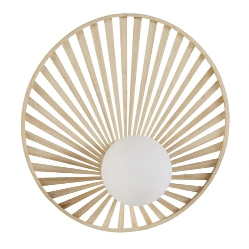 Maisons Du Monde Appliques Murales Et Spots Applique En Bambou Et Verre Opaline 3 Maisons Du Monde Appliques Murales Et Spots Applique En Bambou Et Verre Opaline