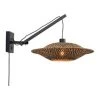 Good & Mojo Appliques Murales Et Spots Applique En Bambou Noir 2 Bras L55cm -Luminaires Ventes applique en bambou noir 2 bras l55cm