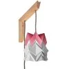 Tedzukuri Atelier Appliques Murales Et Spots Applique En Bois Et Petite Suspension Origami En Papier -Luminaires Ventes applique en bois et petite suspension origami en papier