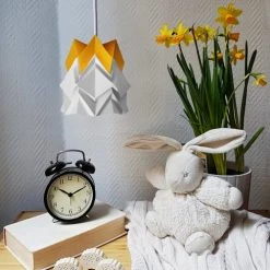 Tedzukuri Atelier Appliques Murales Et Spots Applique En Bois Et Petite Suspension Origami En Papier -Luminaires Ventes applique en bois et petite suspension origami en papier 4