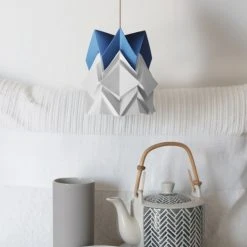 Tedzukuri Atelier Appliques Murales Et Spots Applique En Bois Et Petite Suspension Origami En Papier -Luminaires Ventes applique en bois et petite suspension origami en papier 5