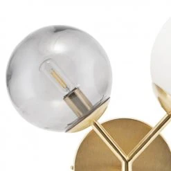 House Doctor Appliques Murales Et Spots Applique En Laiton Blanche Et Grise -Luminaires Ventes applique en laiton blanche et grise 3