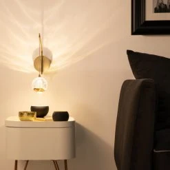 Laurie Lumière Appliques Murales Et Spots Applique En Métal Doré -Luminaires Ventes applique en metal dore 1