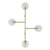 Maisons Du Monde Appliques Murales Et Spots Applique En Métal Doré Et 4 Globes En Verre -Luminaires Ventes applique en metal dore et 4 globes en verre 1000 1 12 227070 1