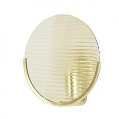 Maisons Du Monde Appliques Murales Et Spots Applique En Métal Doré Et Verre Ondulé Teinté Ambré