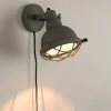 White Label Appliques Murales Et Spots Applique En Métal Gris -Luminaires Ventes applique en metal gris
