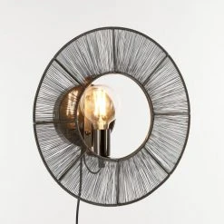 Mica Decorations Appliques Murales Et Spots Applique En Métal Noir D40 -Luminaires Ventes applique en metal noir d40 4