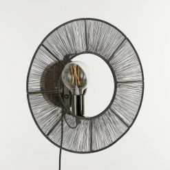 Mica Decorations Appliques Murales Et Spots Applique En Métal Noir D40 -Luminaires Ventes applique en metal noir d40 5